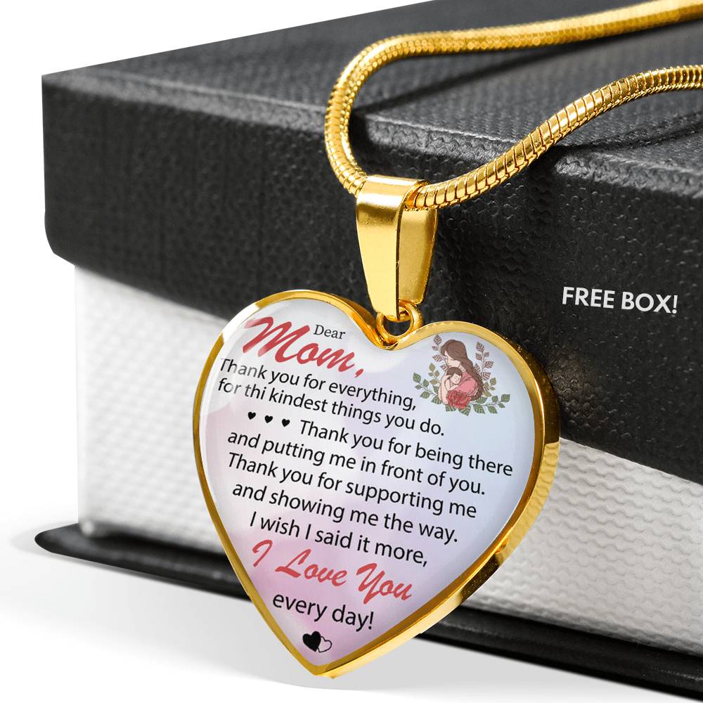 Birthday Gift for Mom Thank you for everything Mother's day Gift