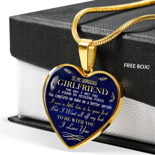 To My GIRLFRIEND Necklace Best Gift For Girlfriend From Boyfriend Chain