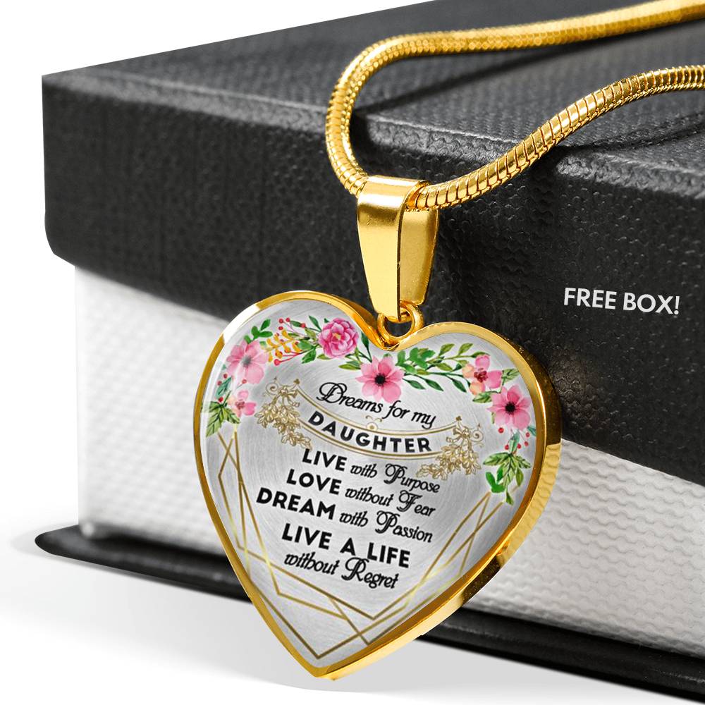 To my Daughter Necklace - Daughter Gift from Mom, from Dad