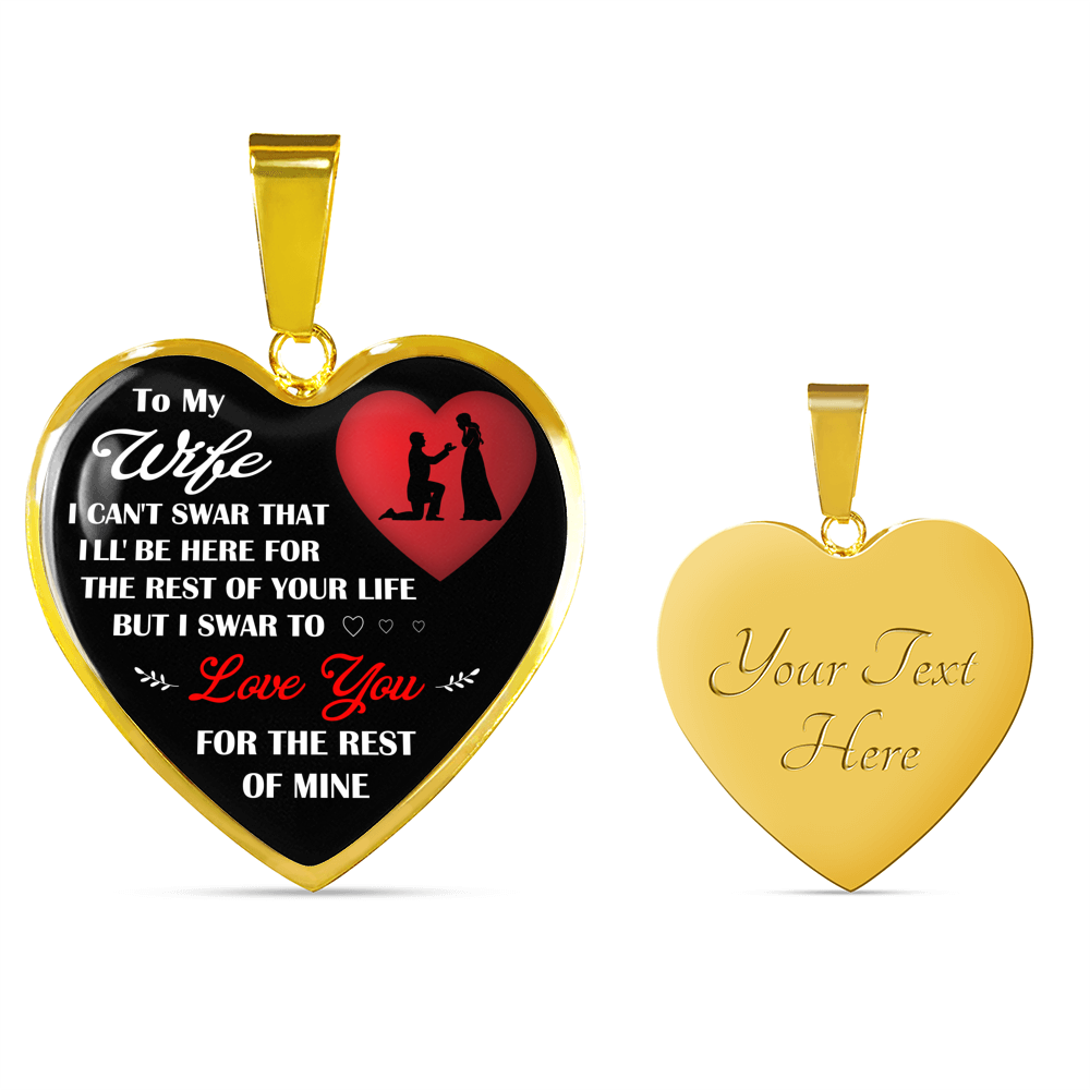 Husband and Wife Gift For Valentine Day Wedding - Luxury Heart Necklace