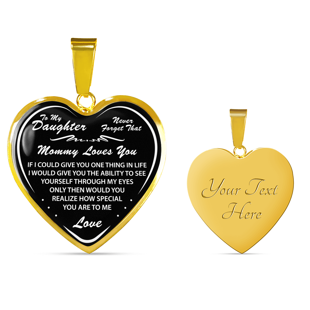 Mommy to Daughter Gifts - Novelty Luxury Necklace from Mother Mom Necklace
