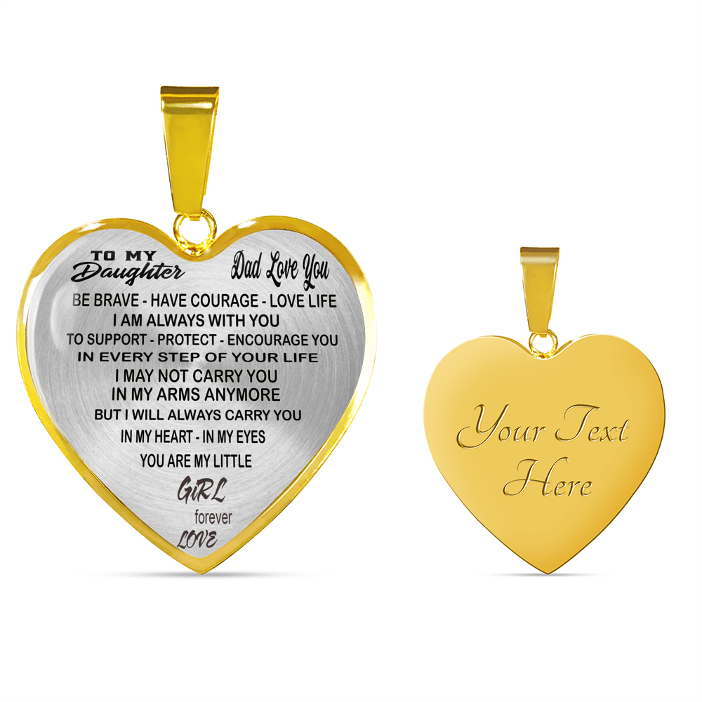 Dad And Daughter Gift From Father Daddy - To My Daughter Novelty Luxury Necklace