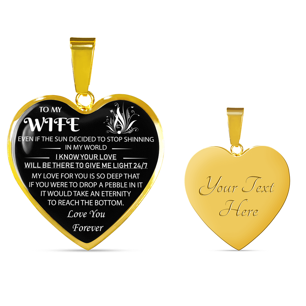 To My Wife Birthday Gifts For Wife Necklace - Best Romantic Gift From Husband