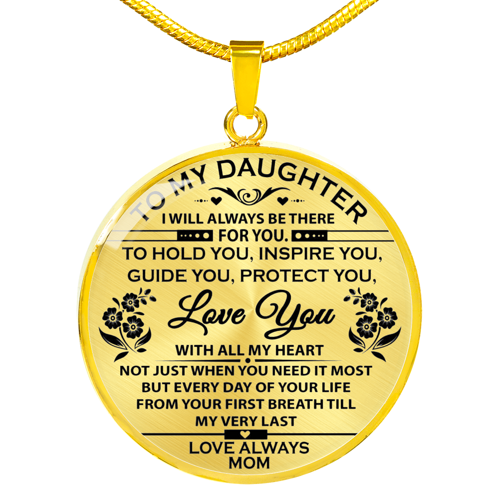 Father And Daughter Necklace Heart Pendant - To My Daughter Necklace