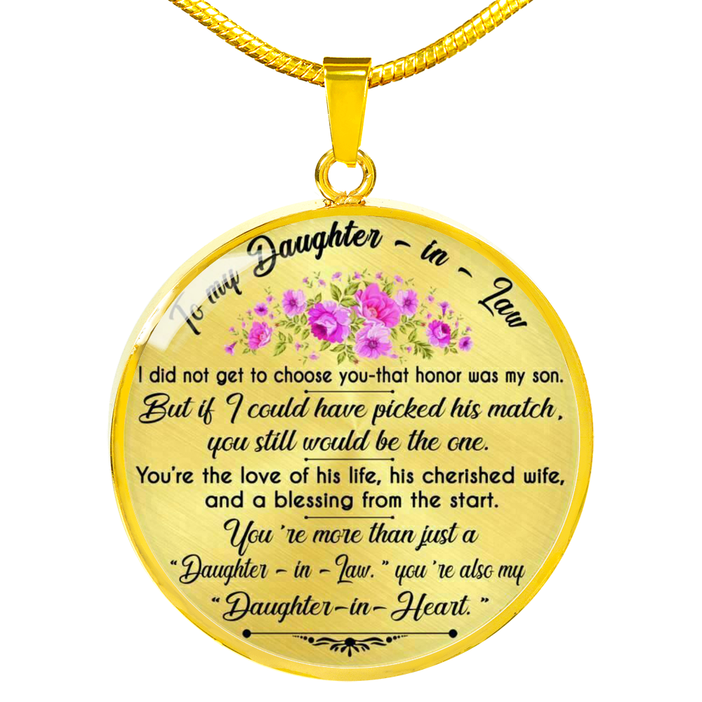 To My Daughter-In-Law - From Mother-in-Law-Luxury Necklace-Makes A Perfect Gift