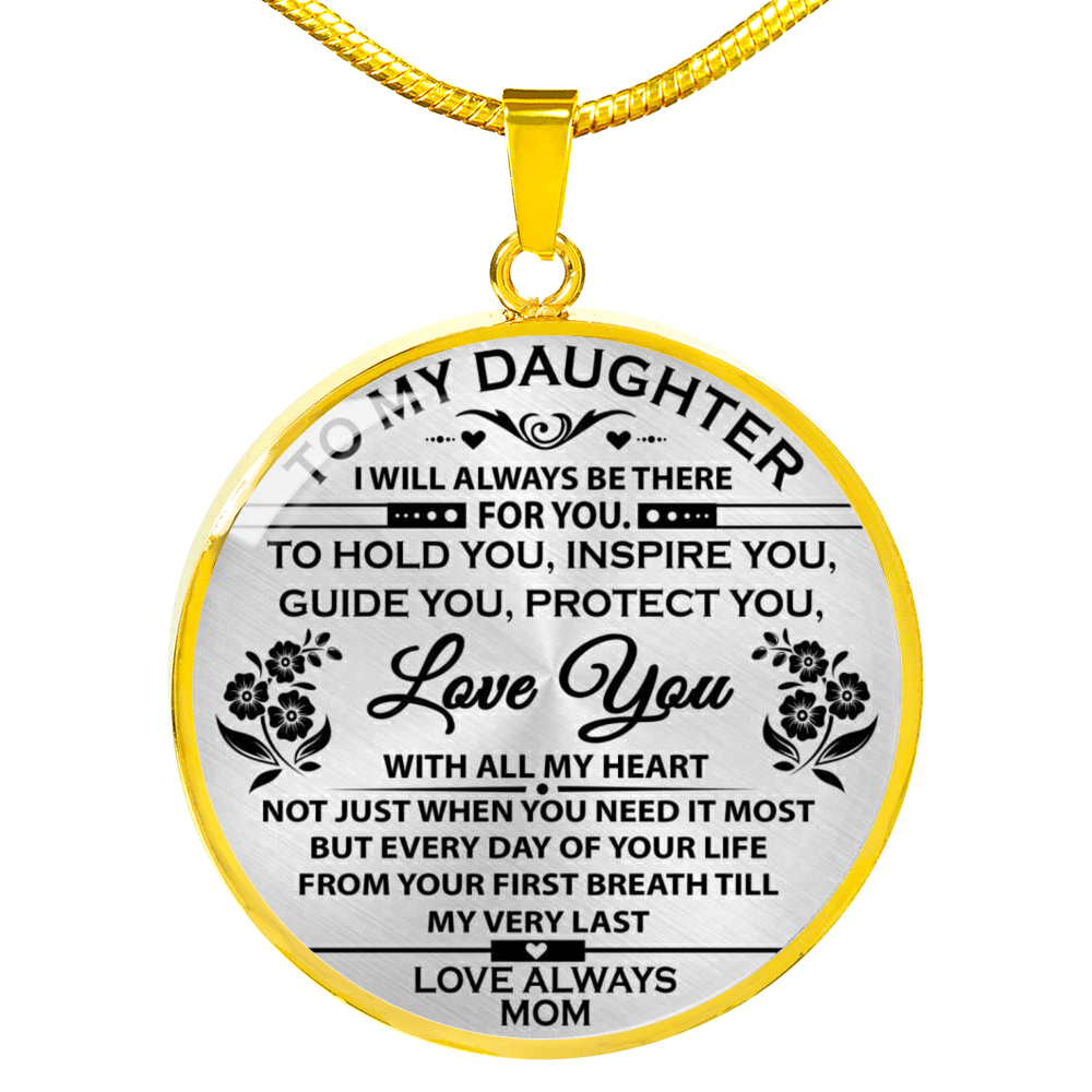 Father And Daughter Necklace Heart Pendant - To My Daughter Necklace