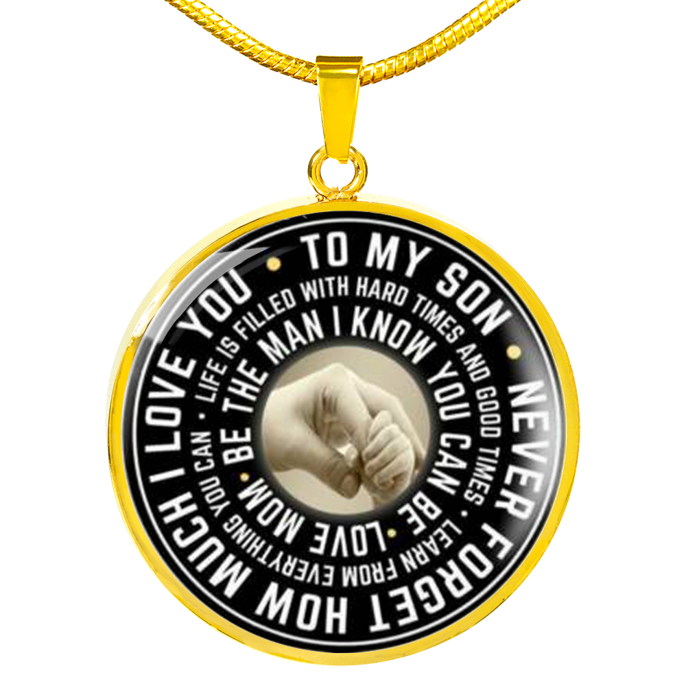Necklace To My Son, Best Birthday Gift For Son, Mother And Son Gift Ideas