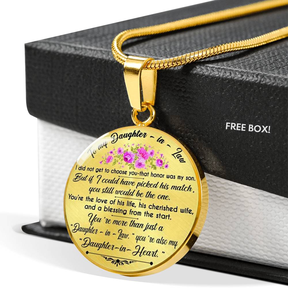 To My Daughter-In-Law - From Mother-in-Law-Luxury Necklace-Makes A Perfect Gift