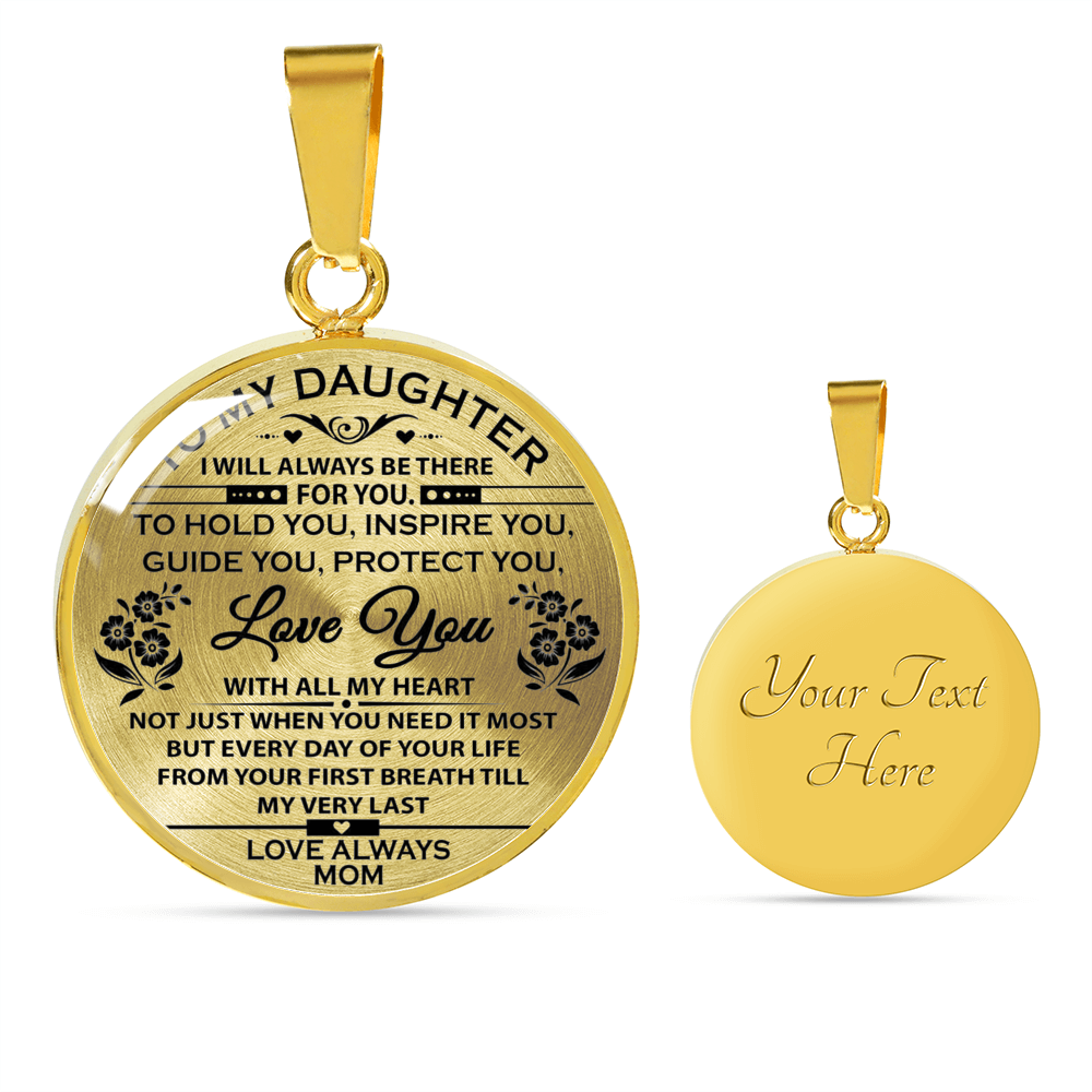 Father And Daughter Necklace Heart Pendant - To My Daughter Necklace