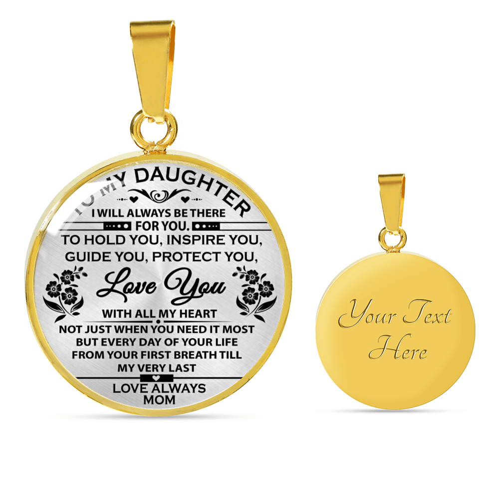 Father And Daughter Necklace Heart Pendant - To My Daughter Necklace