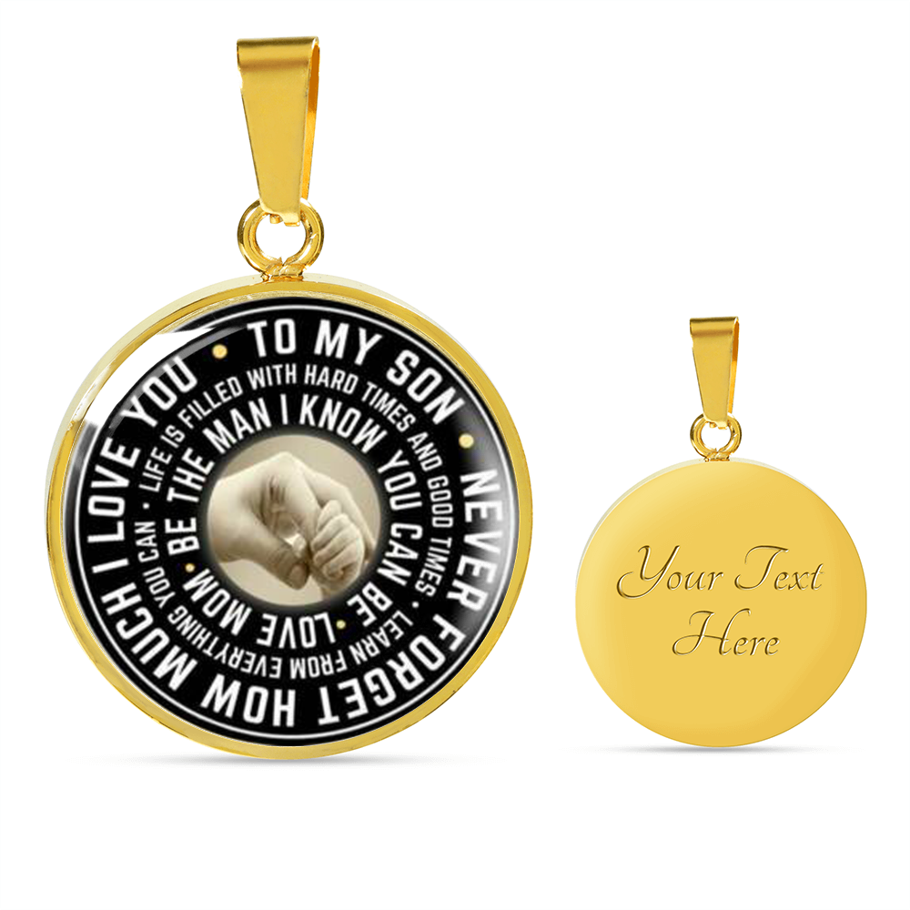 Necklace To My Son, Best Birthday Gift For Son, Mother And Son Gift Ideas
