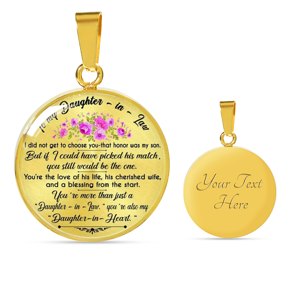 To My Daughter-In-Law - From Mother-in-Law-Luxury Necklace-Makes A Perfect Gift