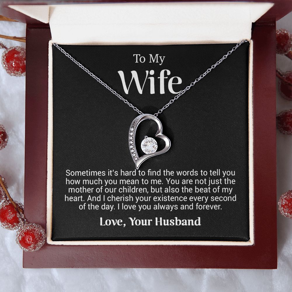 To My Wife Necklace, Anniversary Gift For Wife, Wife Birthday Gift, Mother Day