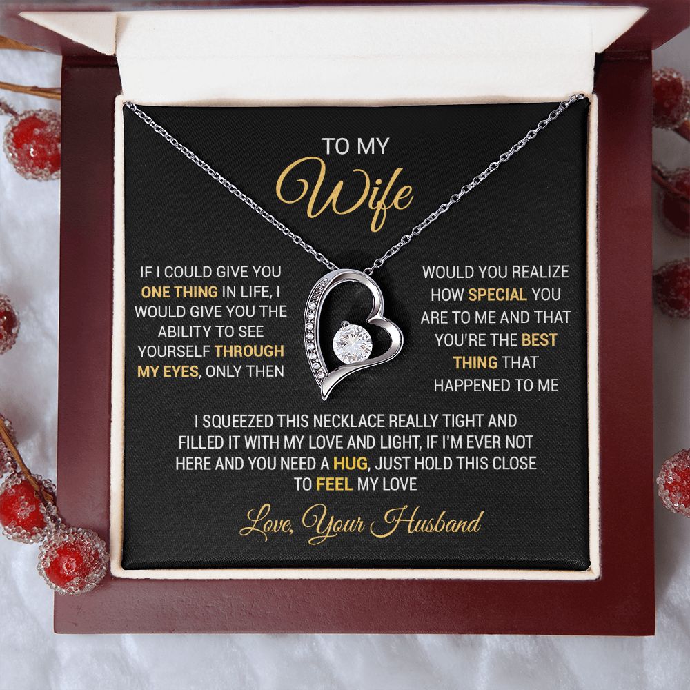 To My Wife Necklace, Gift For Wife, Anniversary Gift For Wife, Necklace For Wife