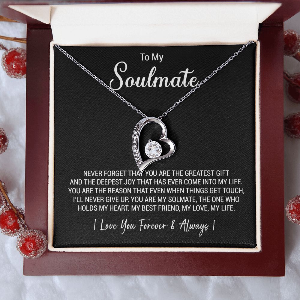 To My Soulmate Necklace, Valentine Gift For Her, Gift For Soulmate, Gift For Her