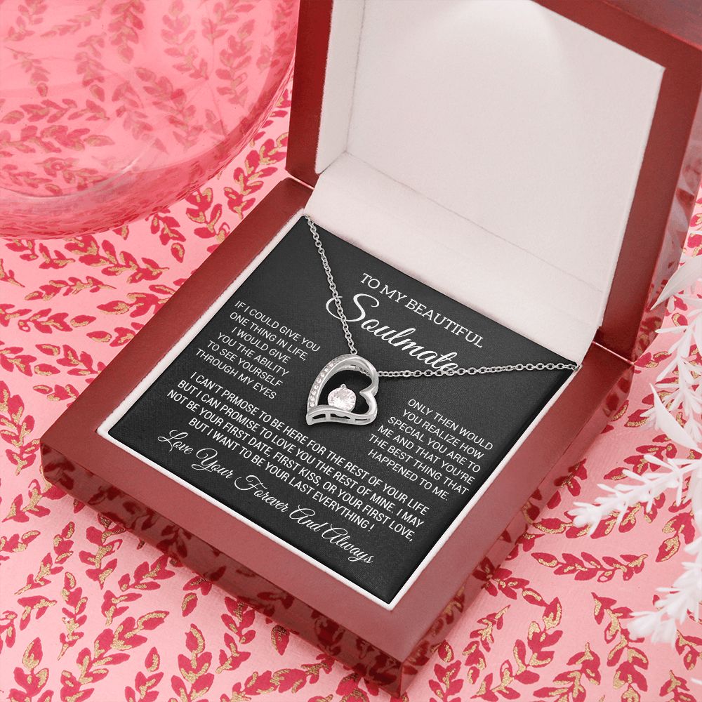 To My Soulmate Necklace, Soulmate Birthday, Soulmate Anniversary Gift