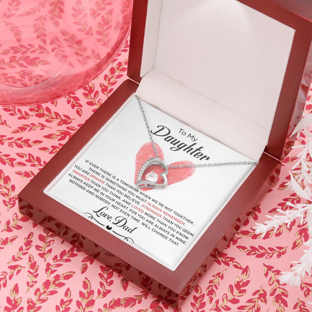 To My Daughter Necklace, Daughter Father Necklace, Daughter Gift from Dad