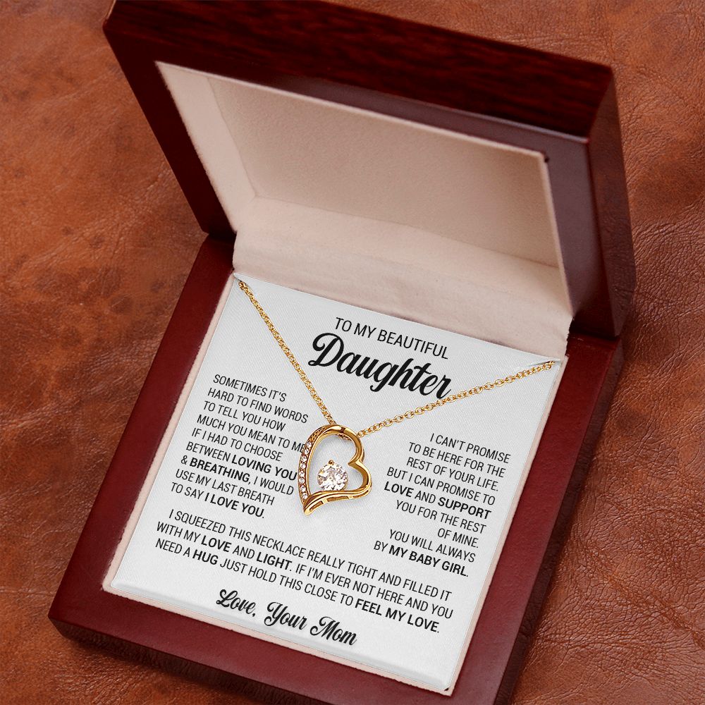 To My Daughter Necklace, Gift From Mom, Daughter Necklace, Gift For Her