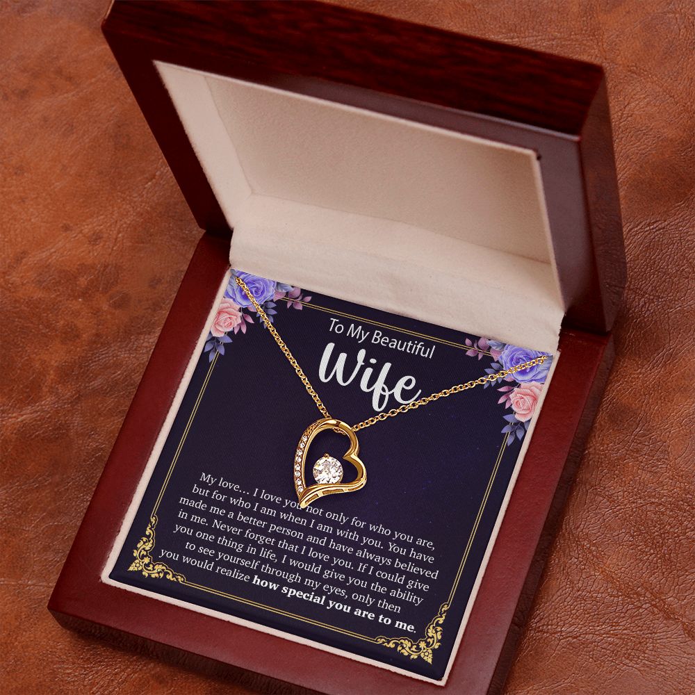 To My Wife Necklace, Anniversary Gift For Wife, Wife Birthday Gift, Mother Day