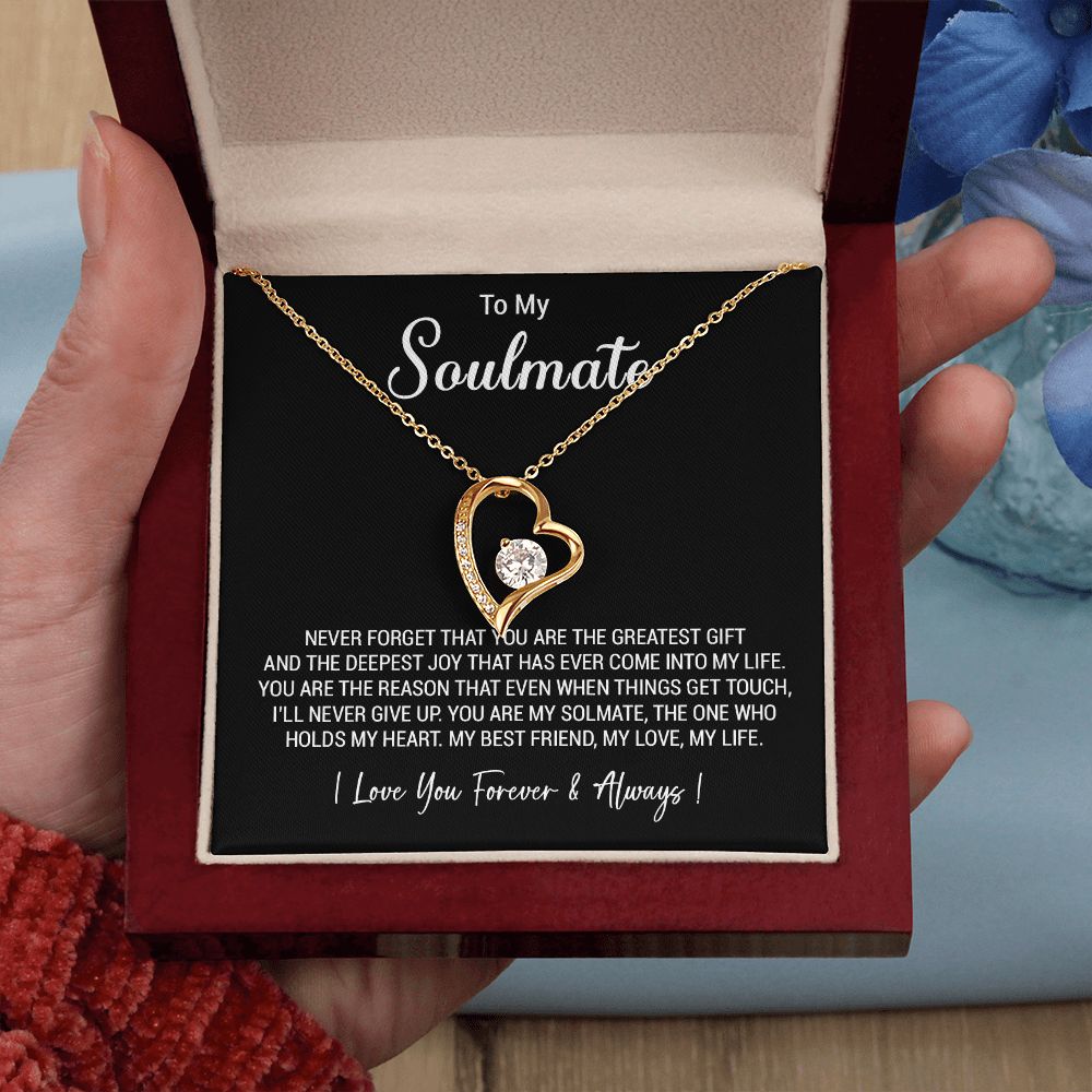 To My Soulmate Necklace, Valentine Gift For Her, Gift For Soulmate, Gift For Her