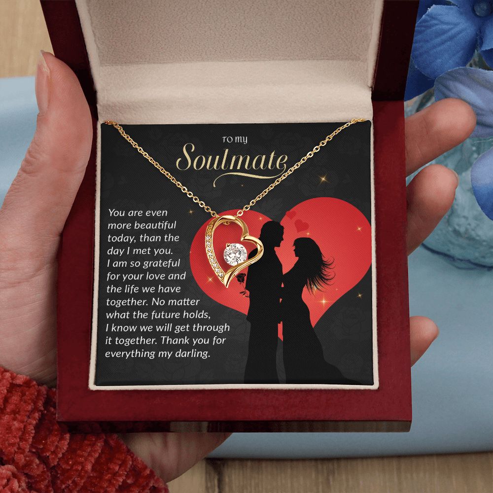 To My Soulmate Necklace, Gift For Wife, Gift from Husband, Valentine Days Gift