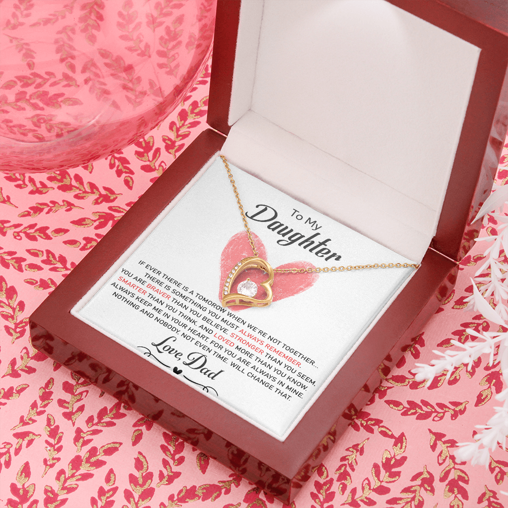 To My Daughter Necklace, Daughter Father Necklace, Daughter Gift from Dad
