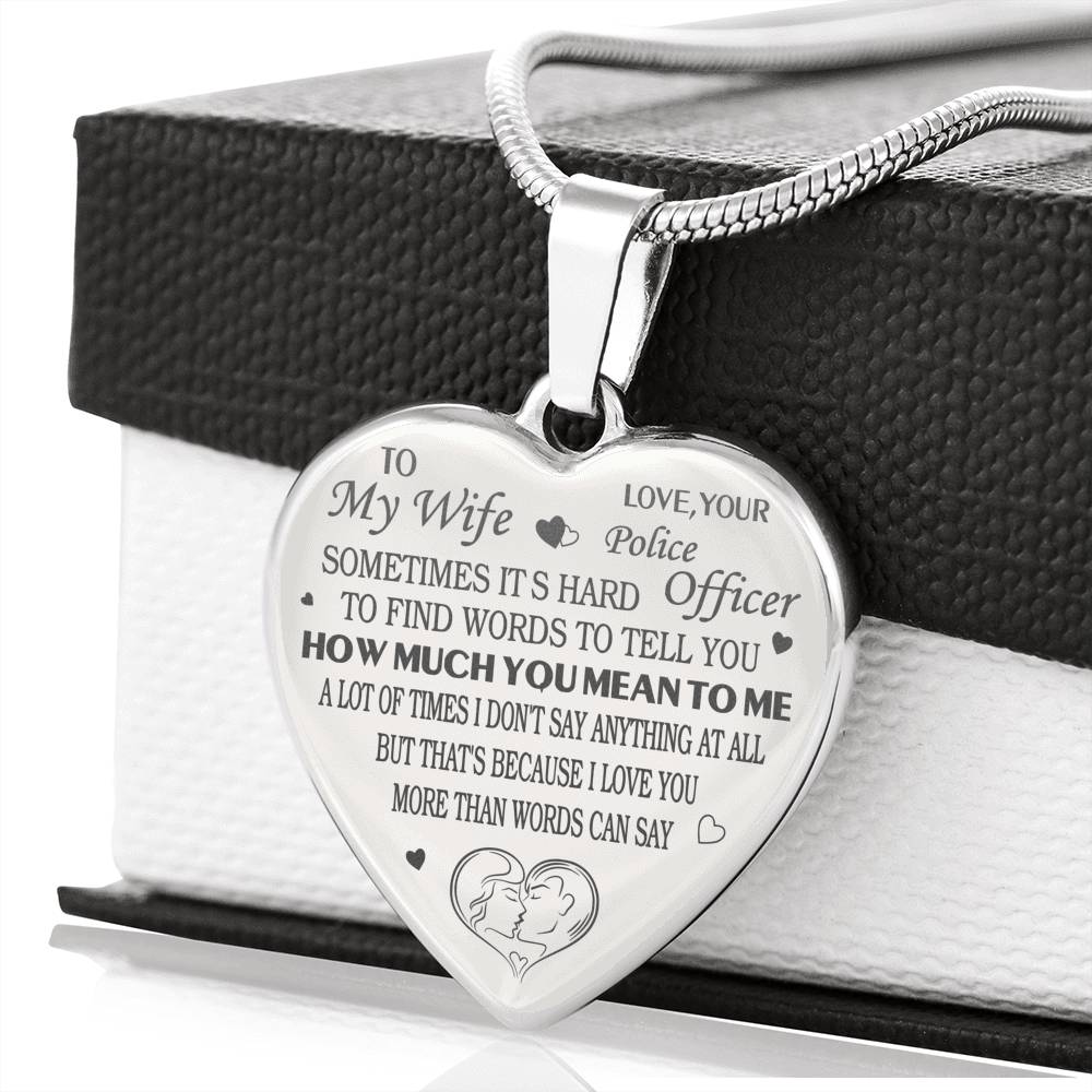 to My Wife Engraved More Than Words Police Wife