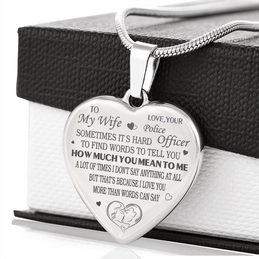 to My Wife Engraved More Than Words Police Wife