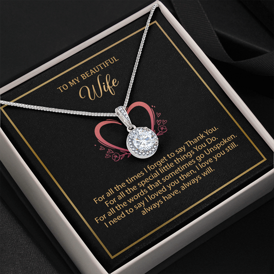 To My Wife Necklace, Gift For Wife, Anniversary Gift For Wife, Necklace For Wife