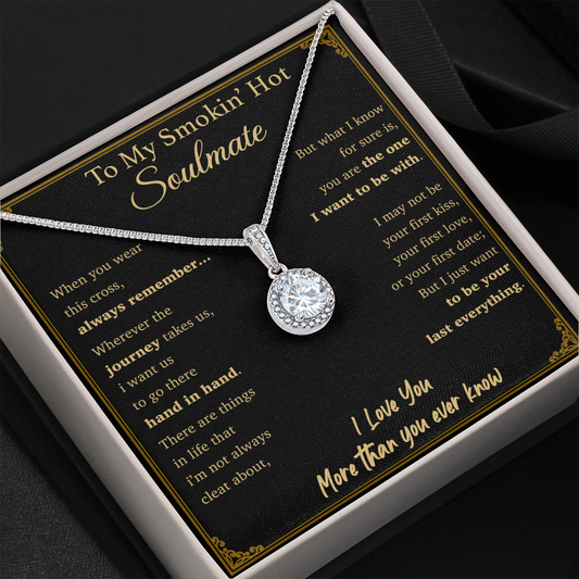 To My Soulmate Necklace Engagement Anniversary Gift for Her Birthday Valentines