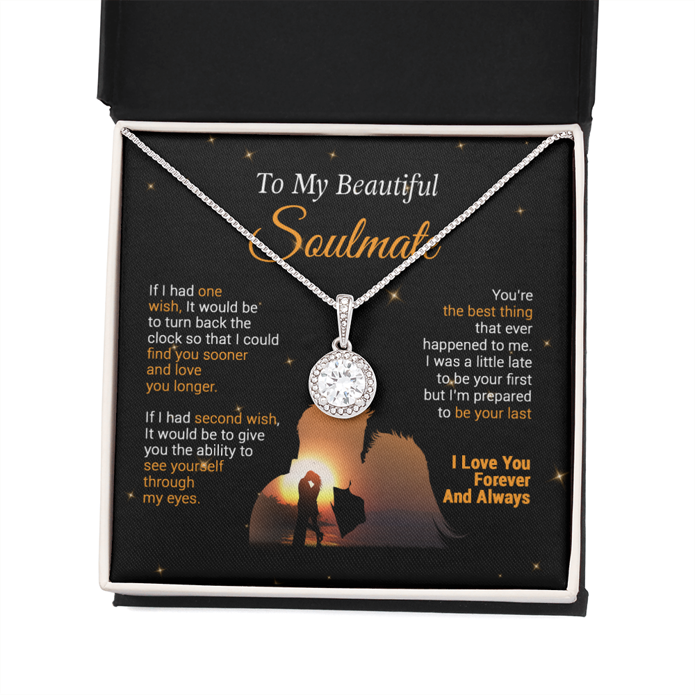 To My Soulmate Necklace, Gift For Wife Girlfriend From Husband, Valentines Day