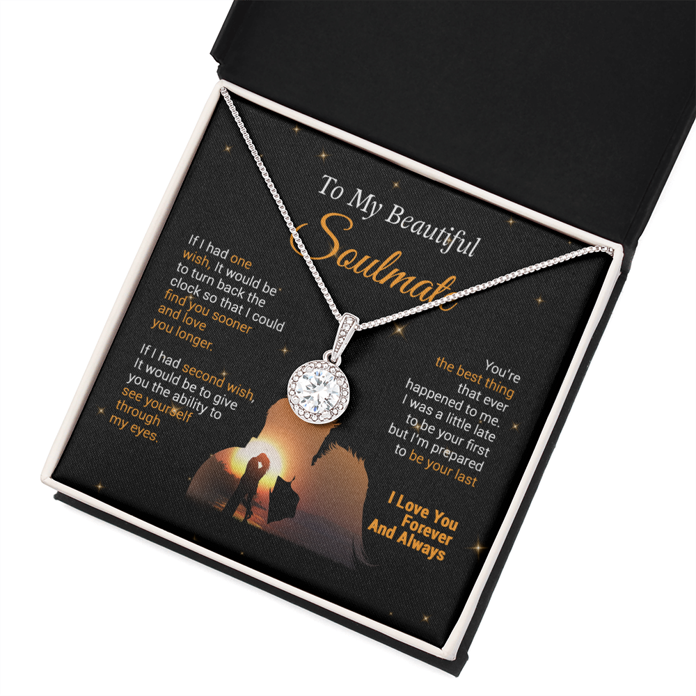To My Soulmate Necklace, Gift For Wife Girlfriend From Husband, Valentines Day