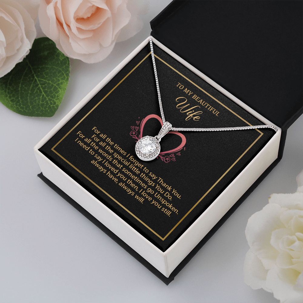 To My Wife Necklace, Gift For Wife, Anniversary Gift For Wife, Necklace For Wife