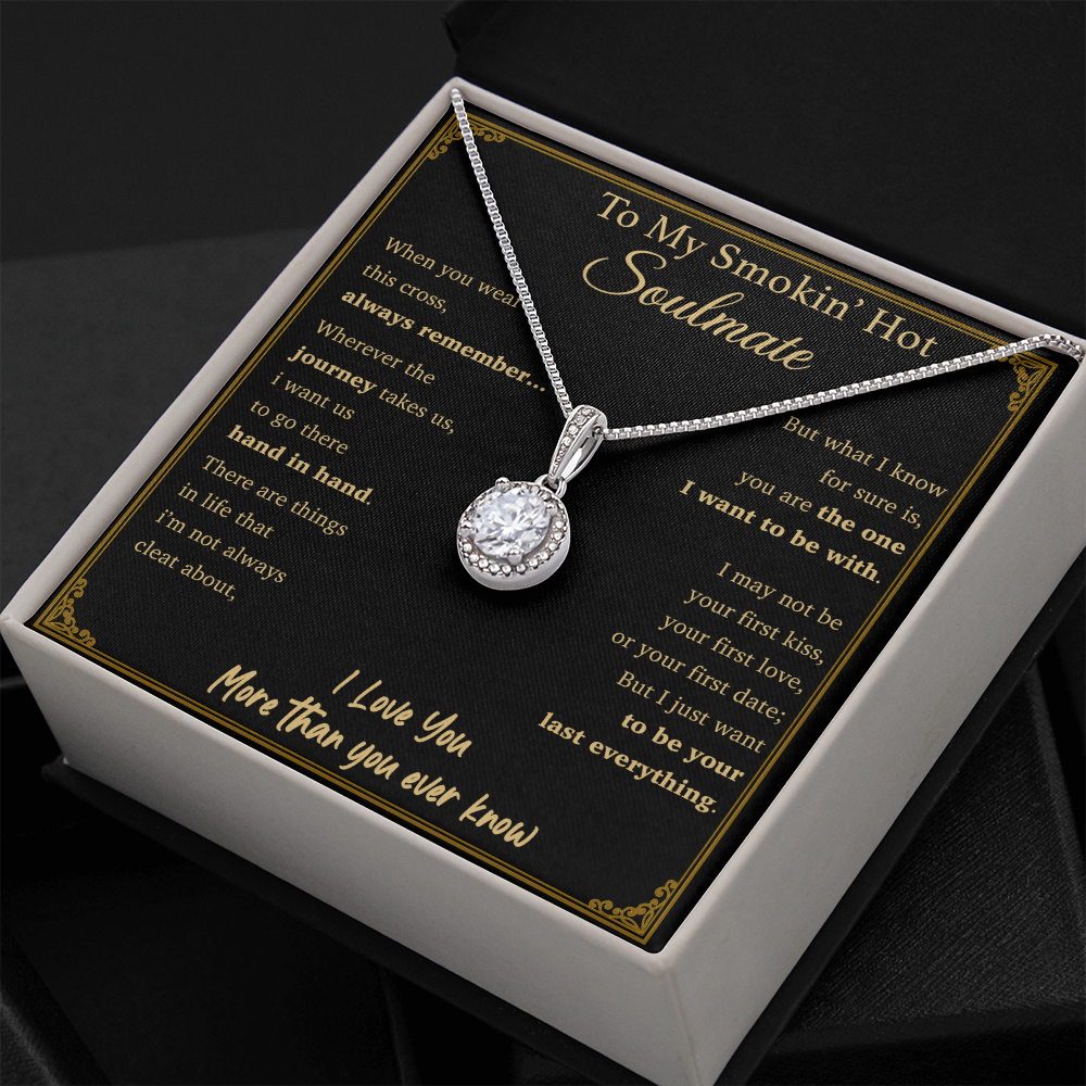 To My Soulmate Necklace Engagement Anniversary Gift for Her Birthday Valentines