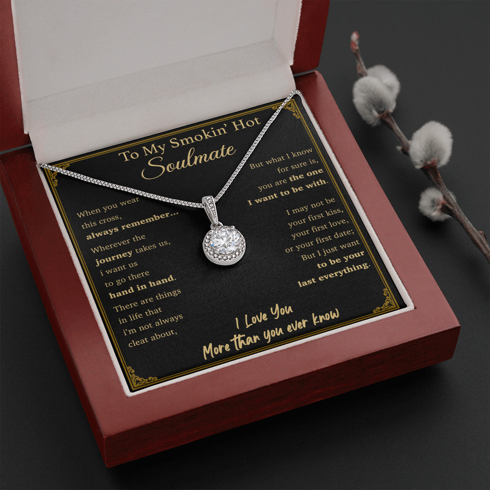 To My Soulmate Necklace Engagement Anniversary Gift for Her Birthday Valentines