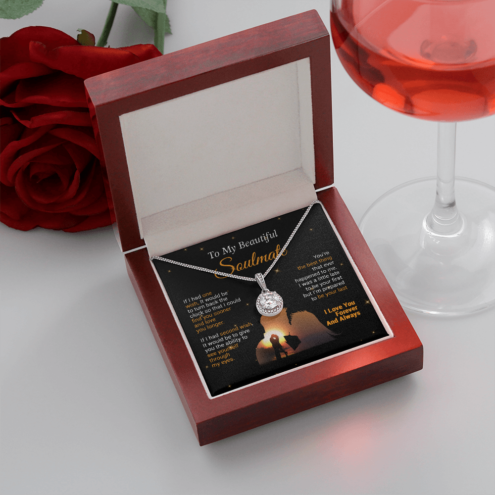 To My Soulmate Necklace, Gift For Wife Girlfriend From Husband, Valentines Day