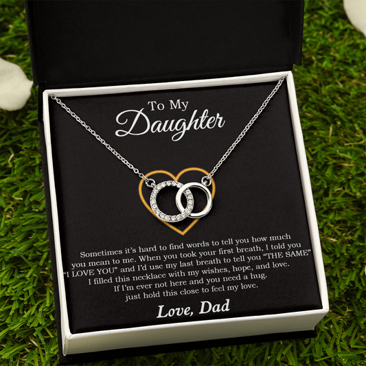 To My Daughter Necklace, Birthday Gift For Daughter From Dad, Father's Day Necklace