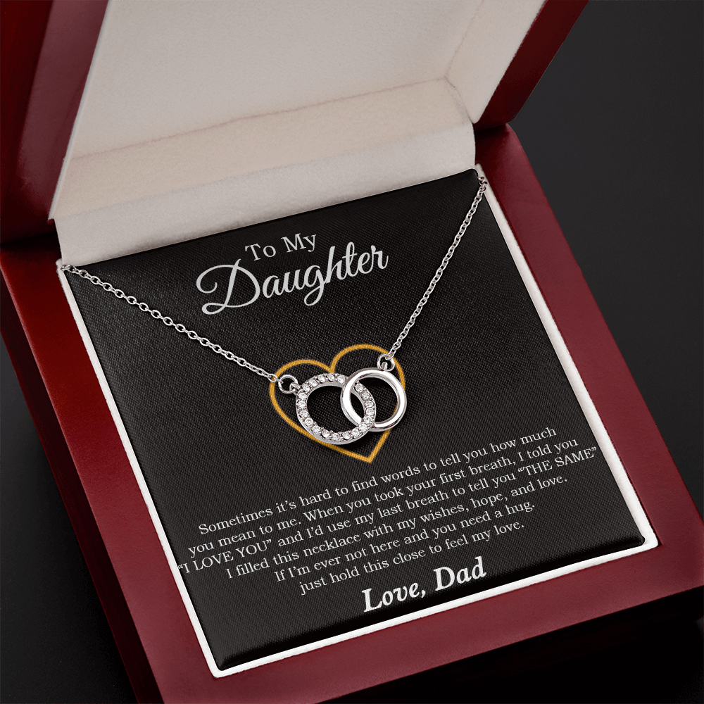 To My Daughter Necklace, Birthday Gift For Daughter From Dad, Father's Day Necklace