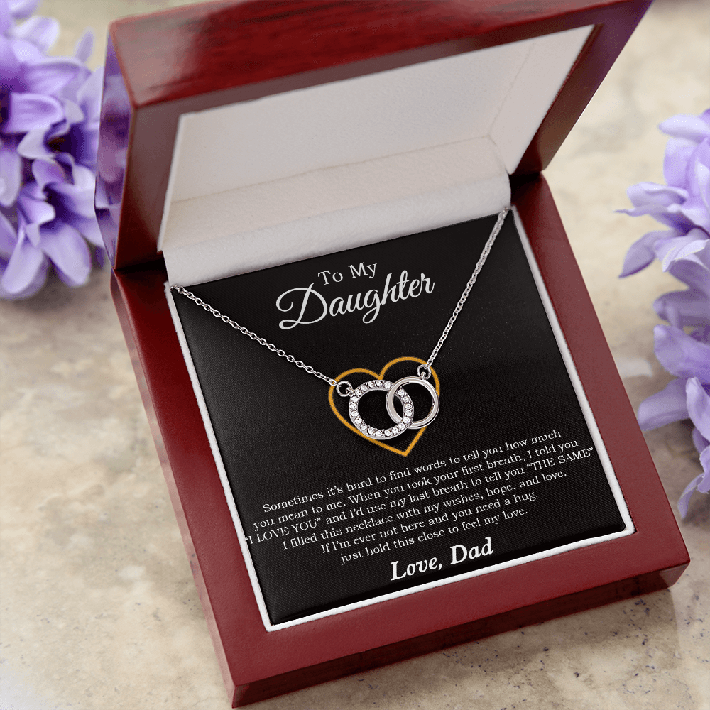 To My Daughter Necklace, Birthday Gift For Daughter From Dad, Father's Day Necklace