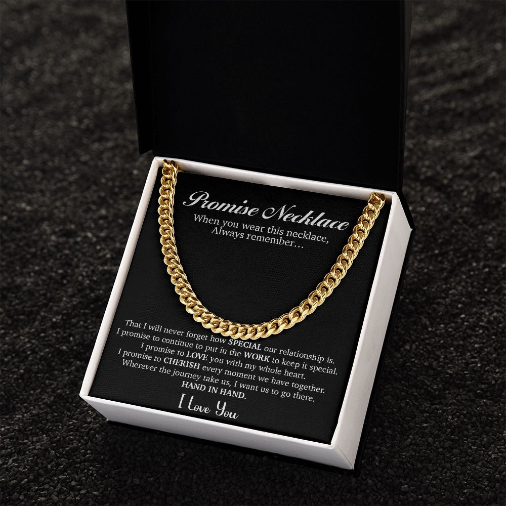 Promise Necklace for Him,Anniversary Gifts for Boyfriend from Girlfriend