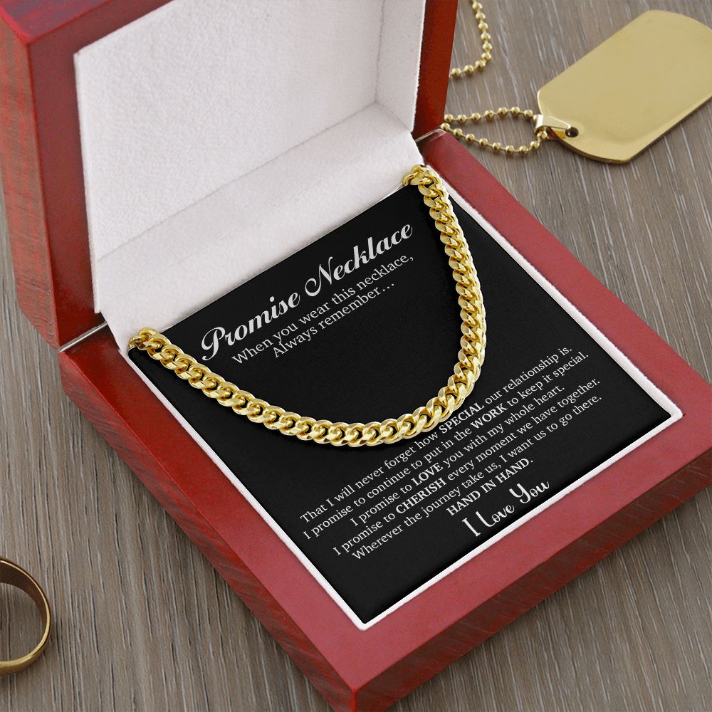 Promise Necklace for Him,Anniversary Gifts for Boyfriend from Girlfriend
