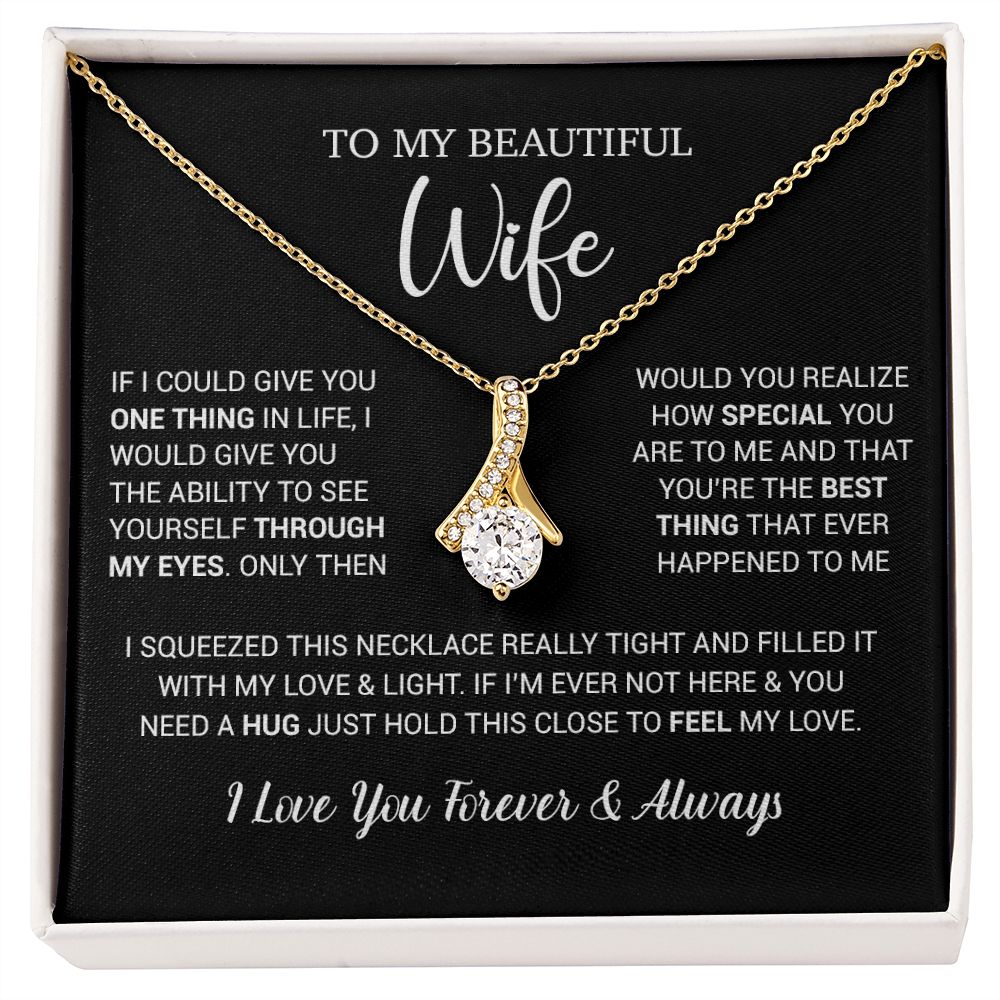 To My Wife Necklace Gift, Birthday Gifts For Wife, Anniversary Gift For Her