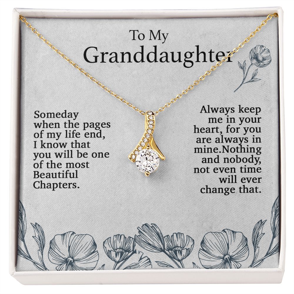 To My Granddaughter Necklace, Birthday Gift For Granddaughter, Birthday Gifts
