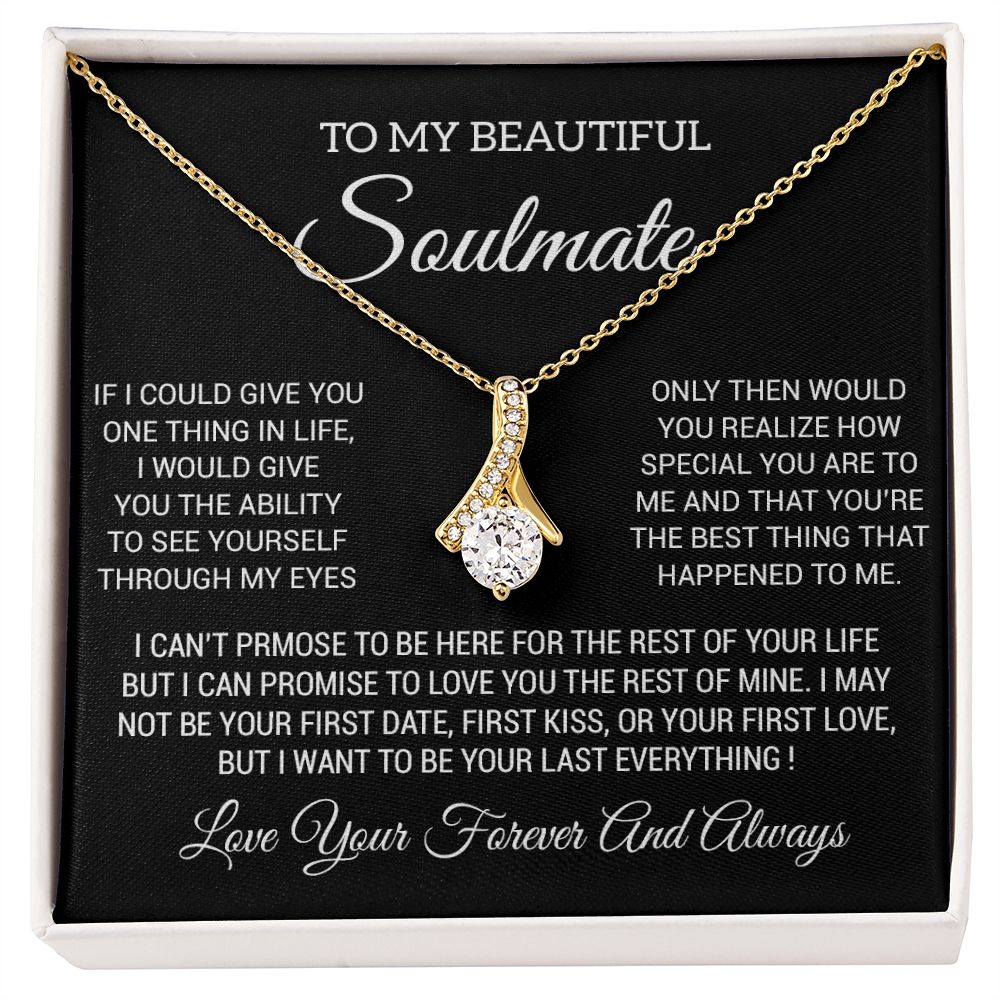 To My Soulmate Necklace, Soulmate Birthday, Soulmate Anniversary Gift