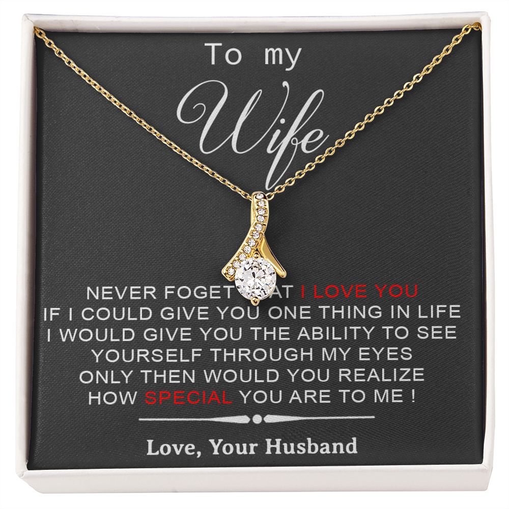 To My Wife Necklace, Engagement Gift For Her, Future Wife Birthday Gift