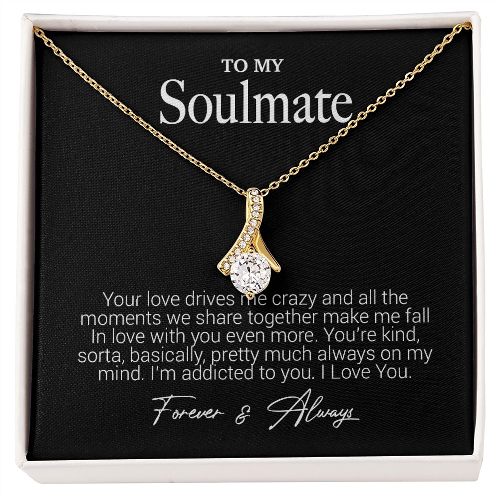 To My Soulmate Necklace, Gift For Wife Girlfriend From Husband, Birthday Gift
