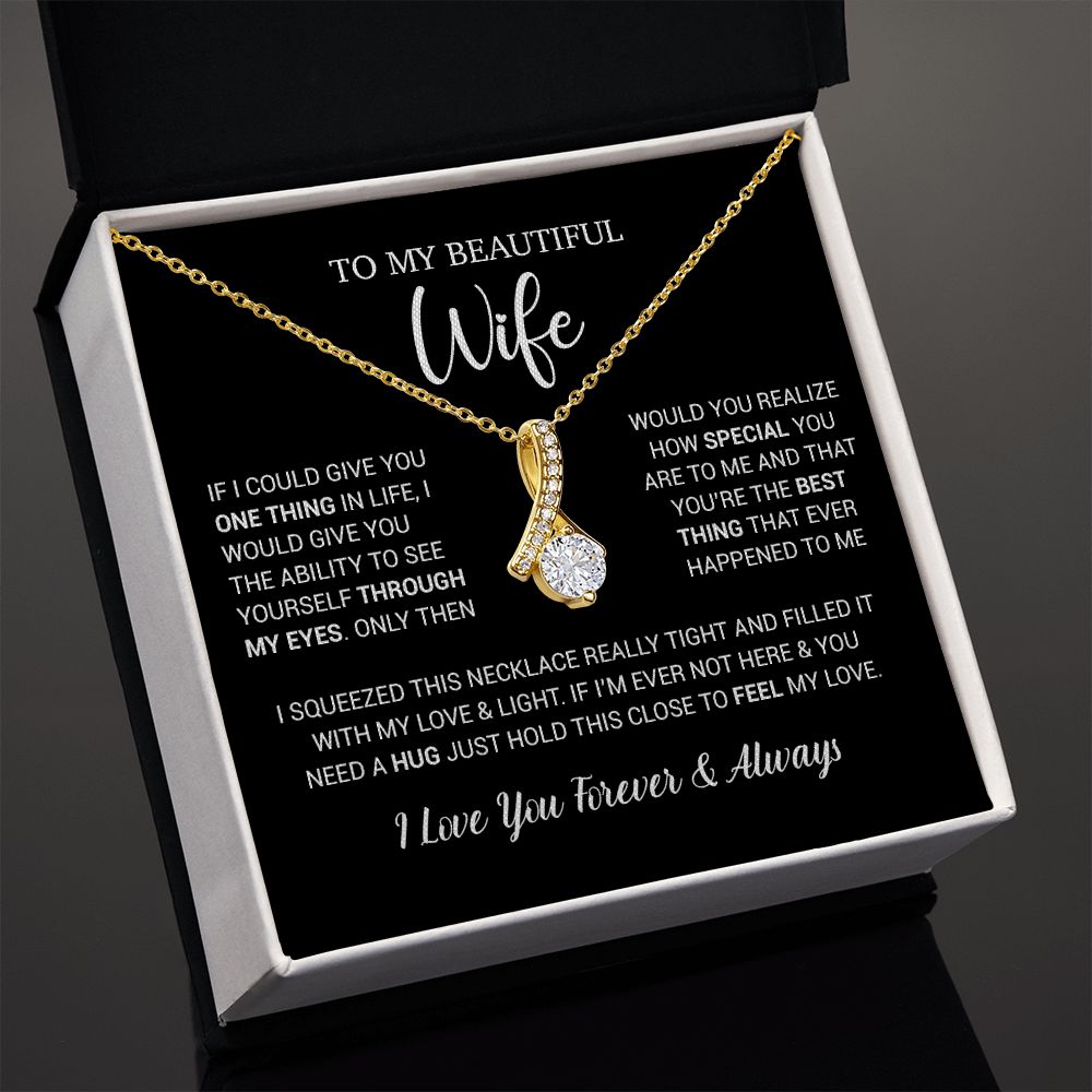 To My Wife Necklace Gift, Birthday Gifts For Wife, Anniversary Gift For Her