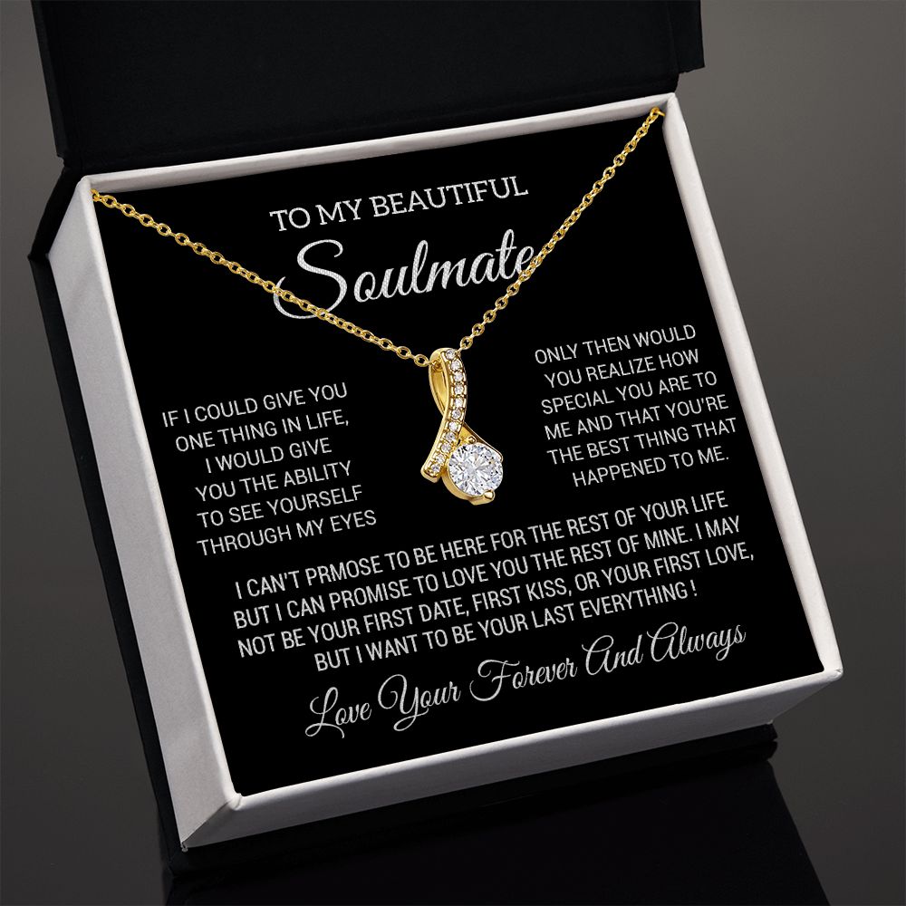 To My Soulmate Necklace, Soulmate Birthday, Soulmate Anniversary Gift