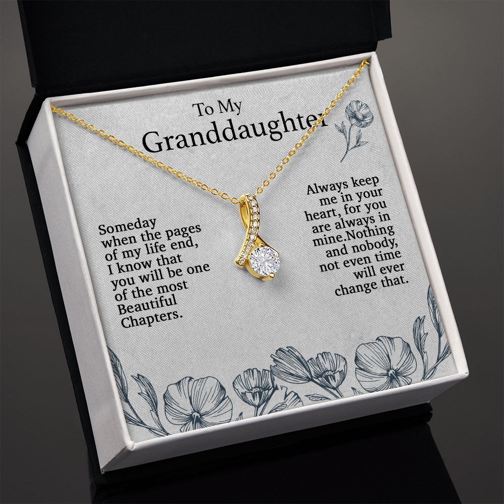To My Granddaughter Necklace, Birthday Gift For Granddaughter, Birthday Gifts