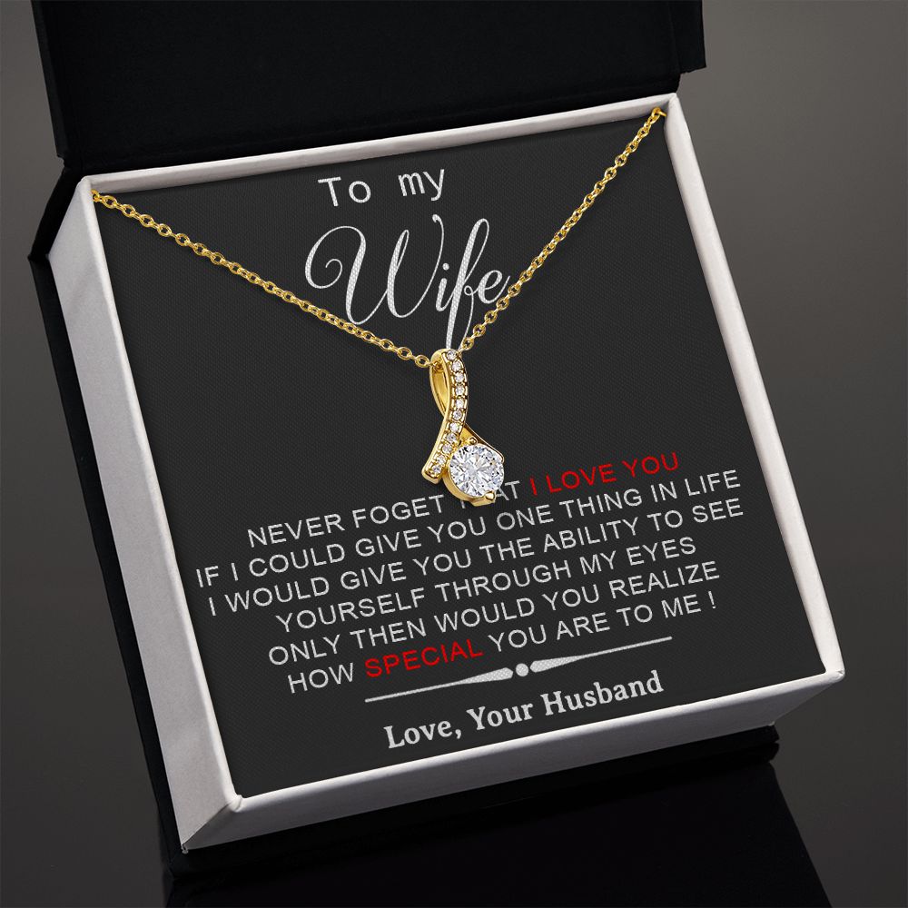 To My Wife Necklace, Engagement Gift For Her, Future Wife Birthday Gift
